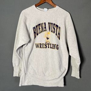 Vintage 90s buena vista wrestling champion reverse weave usa